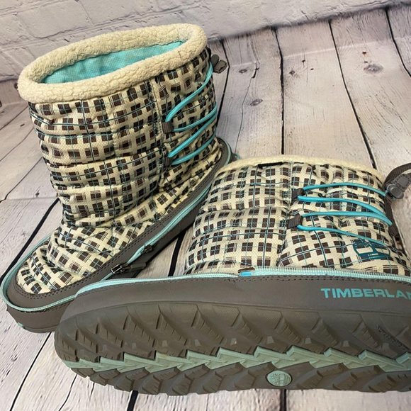 plaid timberland boots